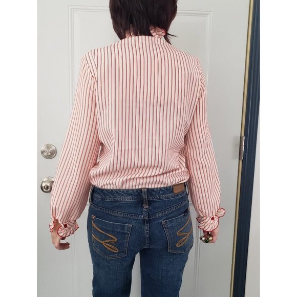 Vintage 70s Striped Button Down - Picture 3 of 4